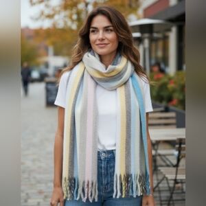 Tahari Multicolor Striped Scarf